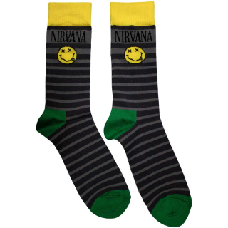 Ponožky Nirvana - Yellow Smiley Pattern