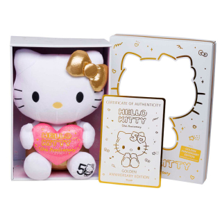 Plyšová hračka Deluxe Hello Kitty 50th Anniversary 