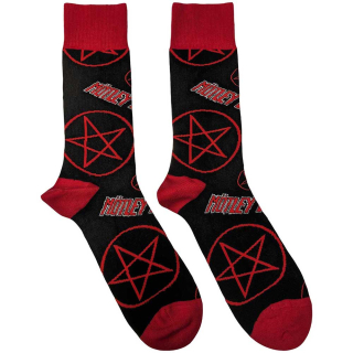 Ponožky Motley Crue - Logos & Pentagrams