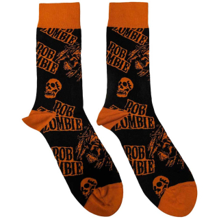 Ponožky Rob Zombie - Skull Face Orange