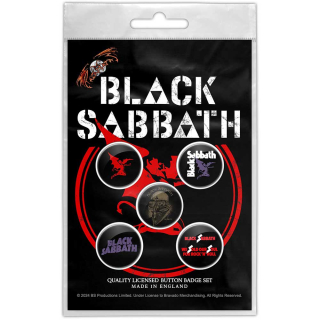 Set odznakov Black Sabbath - Red Devil