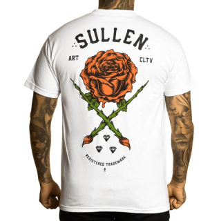 Pánske tričko Sullen - Rose Badge White