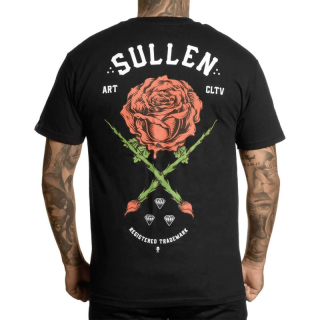 Pánske tričko Sullen - Rose Badge Black