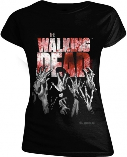 Dámske tričko - The Walking Dead - Hands Blood Splatter