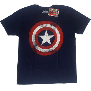 Tričko Captain America - Distressed Shield