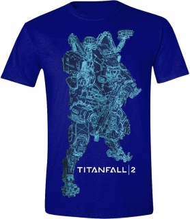 Tričko - Titanfall 2 - BT Line Art, Navy