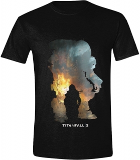 Tričko - Titanfall 2 - Titan Scorch & Kane, Black