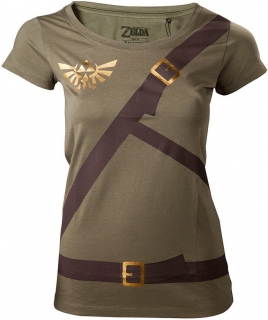Dámske tričko - Zelda - Link Costume, Green