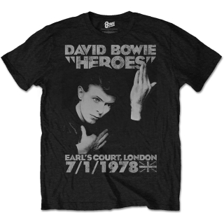 Tričko David Bowie - Heroes Earls Court