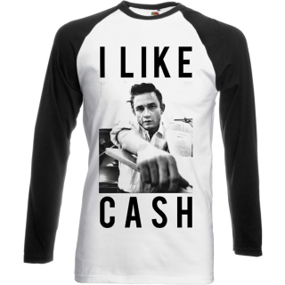 Tričko dlhý rukáv Johnny Cash - I Like Cash