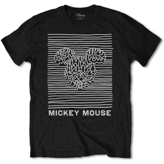 Tričko Mickey Mouse - Unknown Pleasures, black