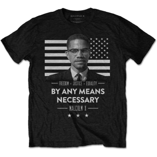 Tričko Malcolm X - By Any Means Necessary