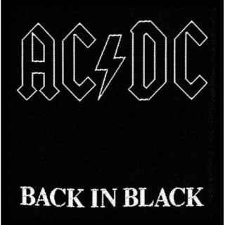 Malá nášivka AC/DC - Back in Black