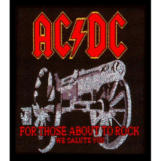 Malá nášivka AC/DC - For those about to Rock