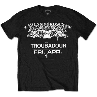 Tričko Guns N' Roses - Troubadour Flyer