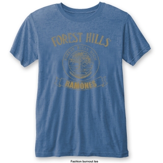 Tričko Ramones - Forest Hills Vintage, mid-blue