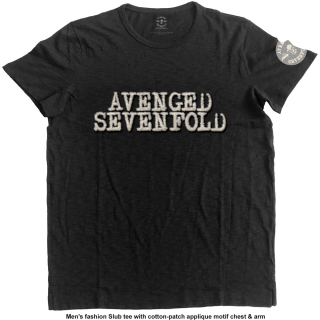 Tričko Avenged Sevenfold - Logo & Death Bat
