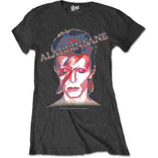 Dámske tričko David Bowie - Aladdin Sane (charcoal grey)