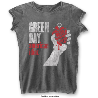 Dámske fashion tričko Green Day - American Idiot Vintage (Burn Out)