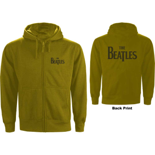 Mikina so zipsom The Beatles - Drop T Logo (zelená)