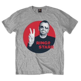 Tričko Ringo Starr - Peace Red Circle