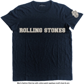 Tričko The Rolling Stones - Logo & Tongue (modré)