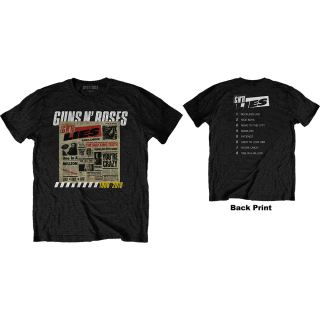 Tričko Guns N' Roses - Lies Track List (Back Print)