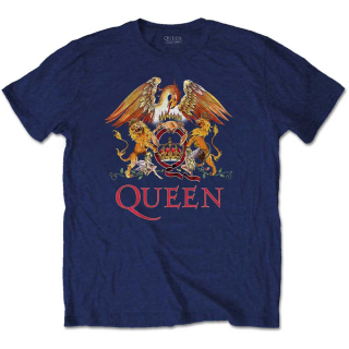 Tričko Queen - Classic Crest (Modré)
