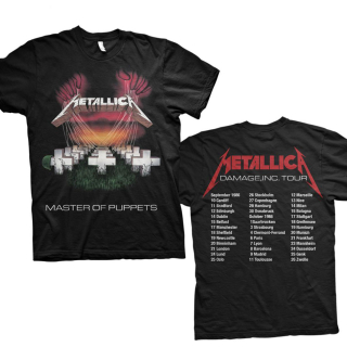 Tričko Metallica - MASTER OF PUPPETS EUROPEAN TOUR '86. (BACK PRINT)