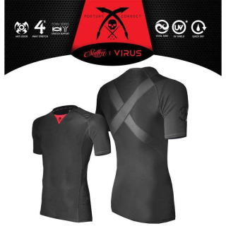 Funkčné tričko Sullen Clothing X Virus Compression - Posture Correct (Čierne)