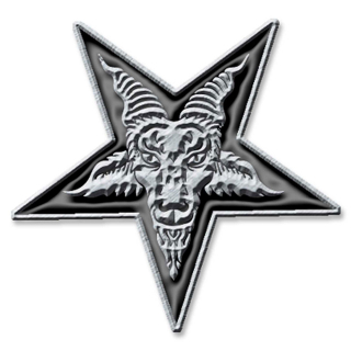 Kovový odznak Pentagram