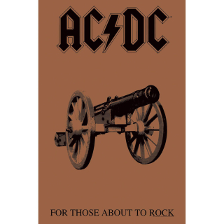 Textilný plagát AC/DC - For Those About To Rock