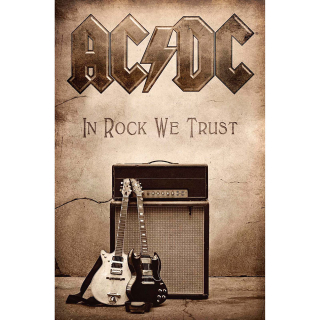 Textilný plagát AC/DC - In Rock We Trust