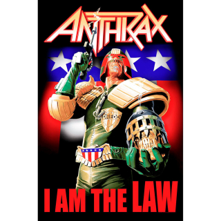 Textilný plagát Anthrax - I Am The Law