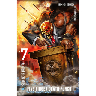 Textilný plagát Five Finger Death Punch - And Justice For None