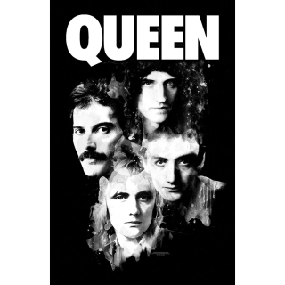 Textilný plagát Queen - Faces