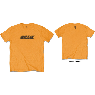 Tričko Billie Eilish - Racer Logo & Blohsh (oranžové)