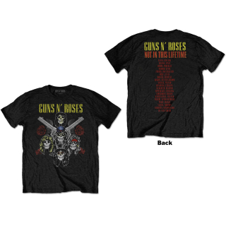 Tričko Guns N' Roses - Pistols & Roses (Back Print)