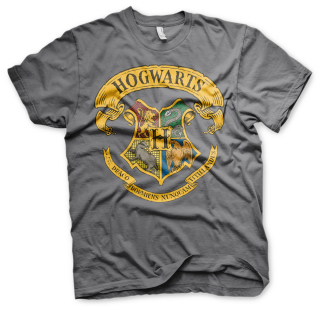 Tričko Harry Potter - Hogwarts Crest (Šedé)
