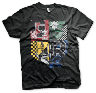 Tričko Harry Potter - Dorm Crest (Čierne)