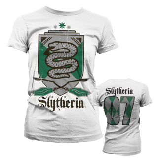 Dámske tričko Harry Potter - Slytherin 07 (Biele)