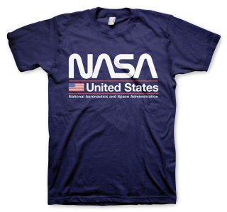 Tričko NASA - United States (Modré)