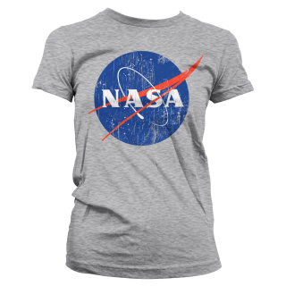 Dámske tričko NASA - Washed Insignia (Sivé)