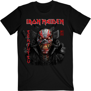 Tričko Iron Maiden - Senjutsu Black Cover Vertical Logo