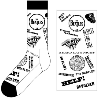 Ponožky The Beatles - Albums Monochrome
