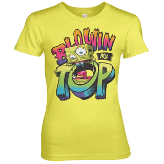 Dámske tričko SpongeBob - Blowin My Top