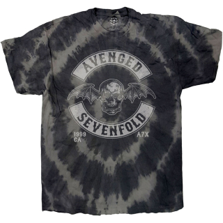 Tričko Avenged Sevenfold - Deathbat Crest (Dip-Dye)