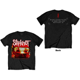Tričko Slipknot - Chapeltown Rag Glitch (Back Print)