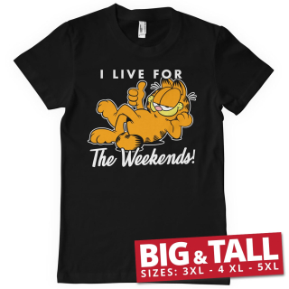 Tričko Garfield - Live For The Weekend
