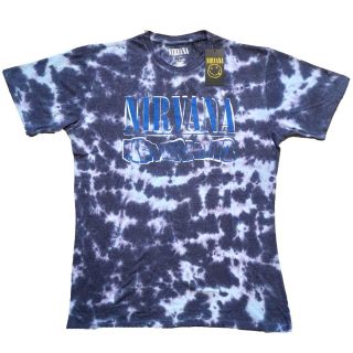 Tričko Nirvana - Nevermind Wavy Logo (Dip-Dye)